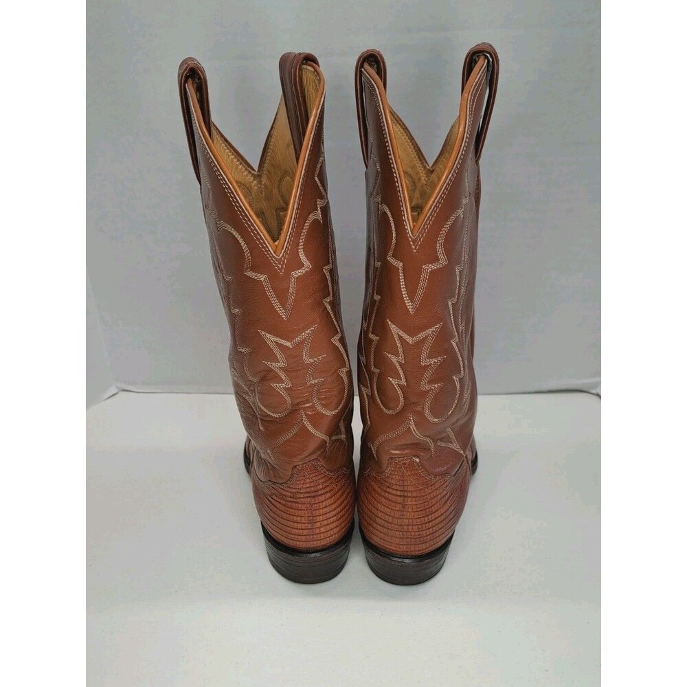 Vintage Tony Llama Lizard Men's Boots Size 7B 1983 - Picture 4 of 9